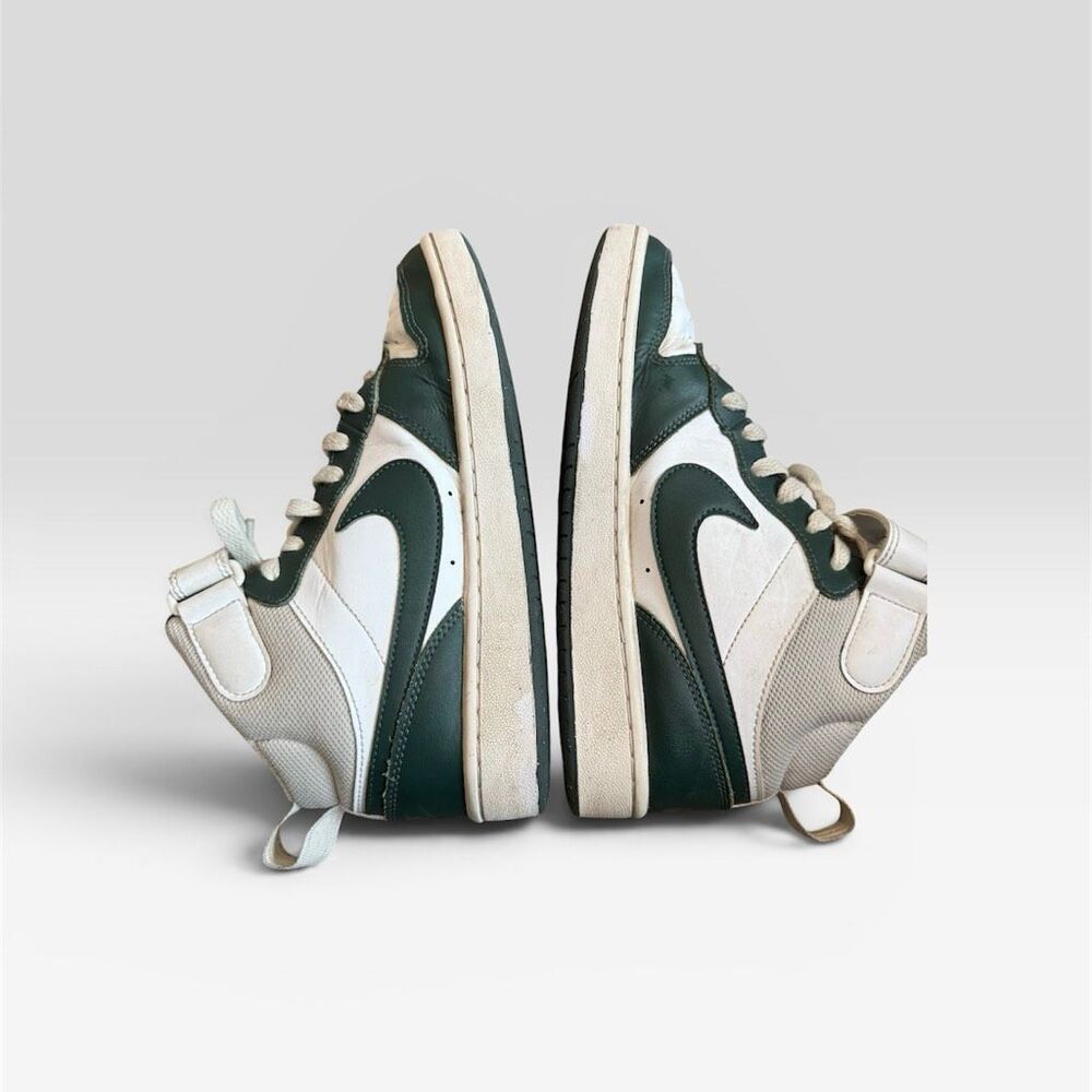 Nike Court High Top Green White Lace Up Leather W8 6Y Sneakers Shoes Kids Boys - Picture 5 of 6